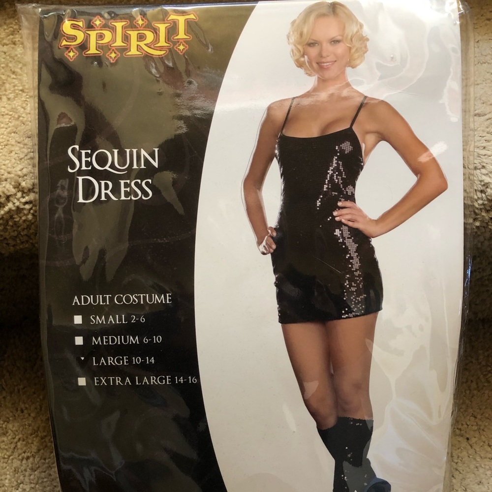 Halloween costume sequin slip dress